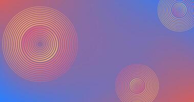 Abstract background with circles and lines illustration Gradient Colors vector