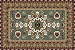 Vintage Arabic pattern.Persian colored carpet.Rich ornament for fabric design,handmade,interior decoration,textiles.Abstract design of persian carpet with geometric ornament. vector