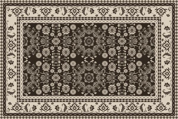 Vintage background with ornate floral border and place for your text