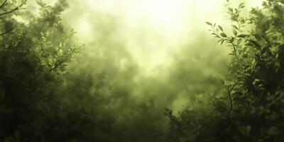 Dreamy Forest Canopy with Leaves and Soft Light, Foliage and Nature Scenery photo