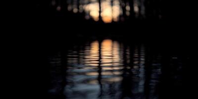 Ripples Reflection Surface Evening Dusk Calm, Tranquil Landscape View photo