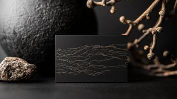 Elegant Business Card Design Showcase Artistic Environment photo