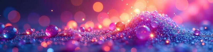 Abstract background with colorful bubbles and bubbles photo