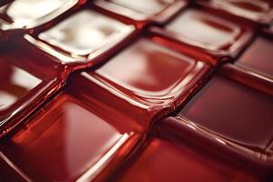 Shiny red surface creating an abstract textured background photo