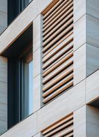 Modern Architectural Detail Urban Setting Close-Up Image Clean Background Copyspace photo