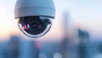 Action-Packed Outdoor IP Camera Urban Landscape Professional Closeup Background Copyspace photo