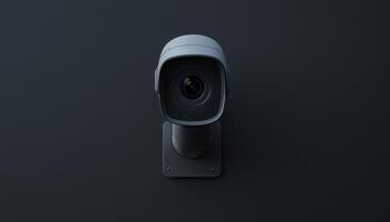 High-Definition Outdoor IP Camera Closeup Urban Background Copyspace for Technology Insights photo