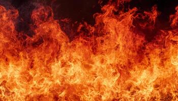 Roaring Fire Closeup Vibrant Background Copyspace for Text Dynamic Environment Captivating Concept photo
