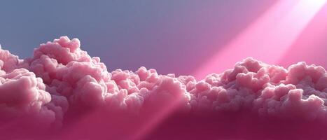 Sunset Dreamy Pink Gradient Background with Copyspace for Creative Projects photo