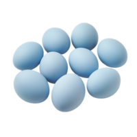 Blue Eggs in a Natural Setting for Culinary and Rustic Themes png