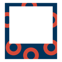 a square frame with circles on it png