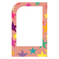 a colorful star pattern on a transparent background png