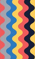 Unique Bauhaus style colourful pattern background, simple geometric Modern abstract design vector