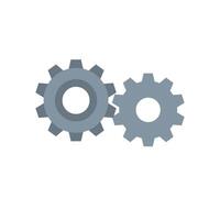 Gear wheel. Mechanism of engineering gears vector
