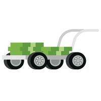 A cart with money. Money delivery vector