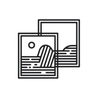 Wavy border frame png