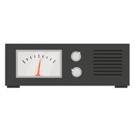 Measuring device. Radio measures frequencies vector