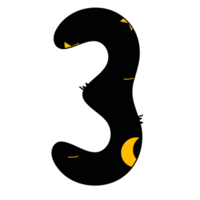 Halloween Style Number Three png
