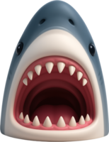 A shark with its mouth open and its teeth showing png