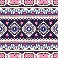 Tribal striped seamless pattern. Aztec geometric background. Can be used in textile design, web design for making of clothes vector