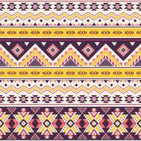 Tribal striped seamless pattern. Aztec geometric background. Can be used in textile design, web design for making of clothes, accessories vector