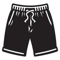 Trendy Shorts Graphics Stylish Black and White Shorts Image SVG vector
