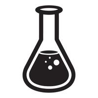 Laboratory Erlenmeyer Flask Science Beaker Chemical Reaction Experiment vector