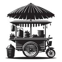 Mobile Food Cart Illustration Great Design for Street Food Business vector