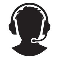 Professional Customer Support Specialist Icon Graphic Assistance Solution vector