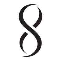Elegant Infinity Symbol Illustration for Eternal Concepts vector