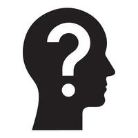Question Mark Brain Silhouette Illustration Knowledge Answers Information Exploration vector