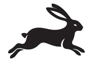 Rabbit Silhouette Illustration for Crafts Projects and Design Needs vector