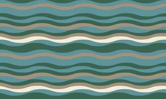 Serene wavy stripes in calming teal, beige, and cream tones. Perfect for textile design, website backgrounds, or any project needing a soothing, organic feel. Evokes peace, flow, and natural rhythms. vector
