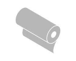 Simple yet impactful isometric illustration of a roll of paper. Perfect for representing concepts of new beginnings, unfolding potential, or continuous progress. vector
