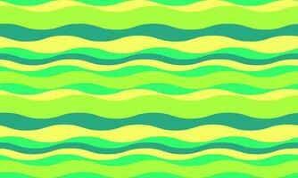 Vibrant wavy stripes in lime green and yellow create an energetic, playful background. vector