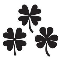 Illustration of Three Leaf Clover St Patrick's Day Icon Design vector
