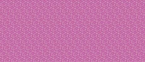 Elegant pink geometric textile pattern. Subtle 3D cube illusion creates a sophisticated, modern design perfect for website backgrounds, fashion, or print projects. vector