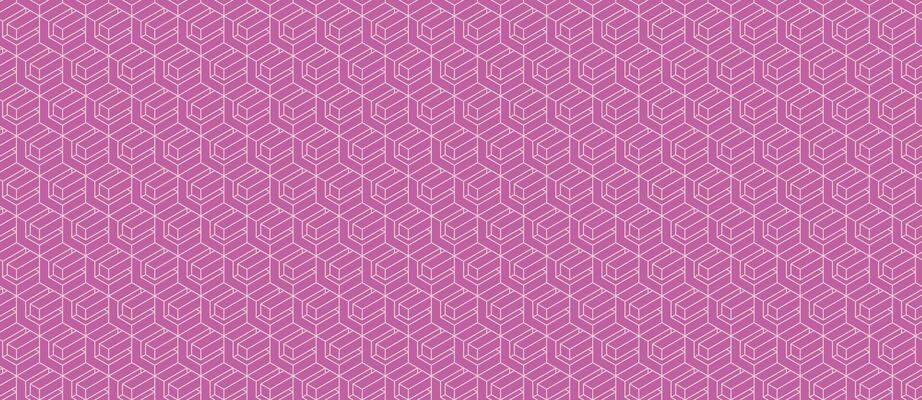 Elegant pink geometric textile pattern. Subtle 3D cube illusion creates a sophisticated, modern design perfect for website backgrounds, fashion, or print projects.