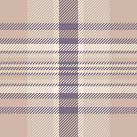 Elegant neutral plaid pattern. Subtle texture and muted tones create a sophisticated aesthetic. Ideal for textile design, fashion, backgrounds, and packaging. Evokes feelings of warmth and comfort. vector