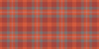 Rustic autumnal plaid pattern in warm terracotta and muted blue hues. Perfect for textile design, fallthemed projects, or creating a cozy and inviting atmosphere. vector