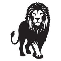 Powerful Lion Graphic Roaring King of the Jungle Image vector