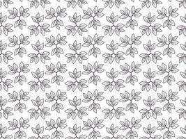 Elegant monochrome leaf pattern. Perfect for textile design, wallpaper, or website backgrounds. vector