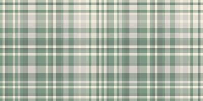Subtle sage green and cream plaid pattern. Perfect for textile design, website backgrounds, or crafting projects. This elegant, seamless texture offers a calming and sophisticated aesthetic. vector