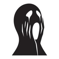 Expressing emotional pain silhouette graphic for blog and website vector