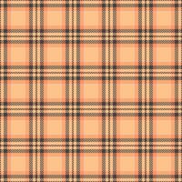 Elegant peach and brown plaid pattern. Perfect for textile design, website backgrounds, or autumnal themed projects. This seamless texture evokes warmth and sophistication. vector