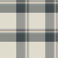Elegant cream and charcoal plaid pattern. Perfect for textile designs, fashion, home decor, and branding projects. Subtle texture and neutral color palette offers versatility. vector