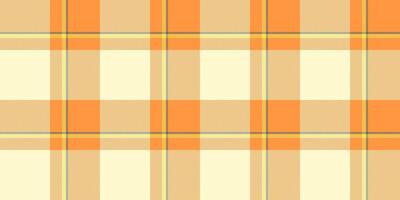 Warm, pastel orange and cream plaid pattern. Perfect for textile design, website backgrounds, or autumnal themed projects. This soft, repeating texture evokes feelings of comfort and warmth. vector