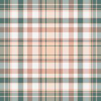 Subtle peach and teal plaid pattern. Perfect for textile design, apparel, or website backgrounds. Evokes feelings of warmth, comfort, and understated elegance. vector