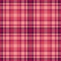 Elegant pink and maroon plaid pattern, perfect for textile design, fashion, or website backgrounds. This seamless texture offers a sophisticated, classic feel with a subtle herringbone weave. vector