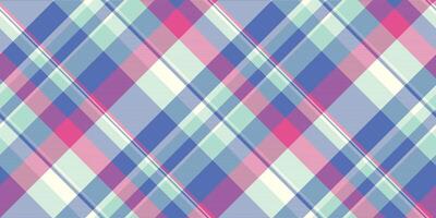 Everyday check plaid , carpet background pattern seamless. Patterned fabric tartan texture textile in blue and light colors. vector